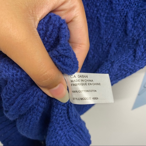 ✨NEW✨ BLUE VINTAGE KNITTED TOP | SEARS - Picture 7 of 8